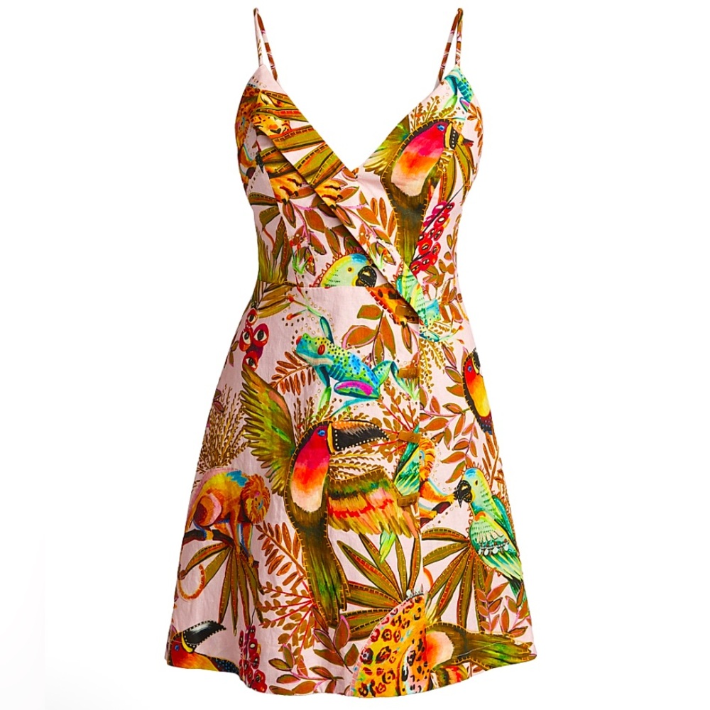 NWT FARM Rio Into The Jungle Dress Size S